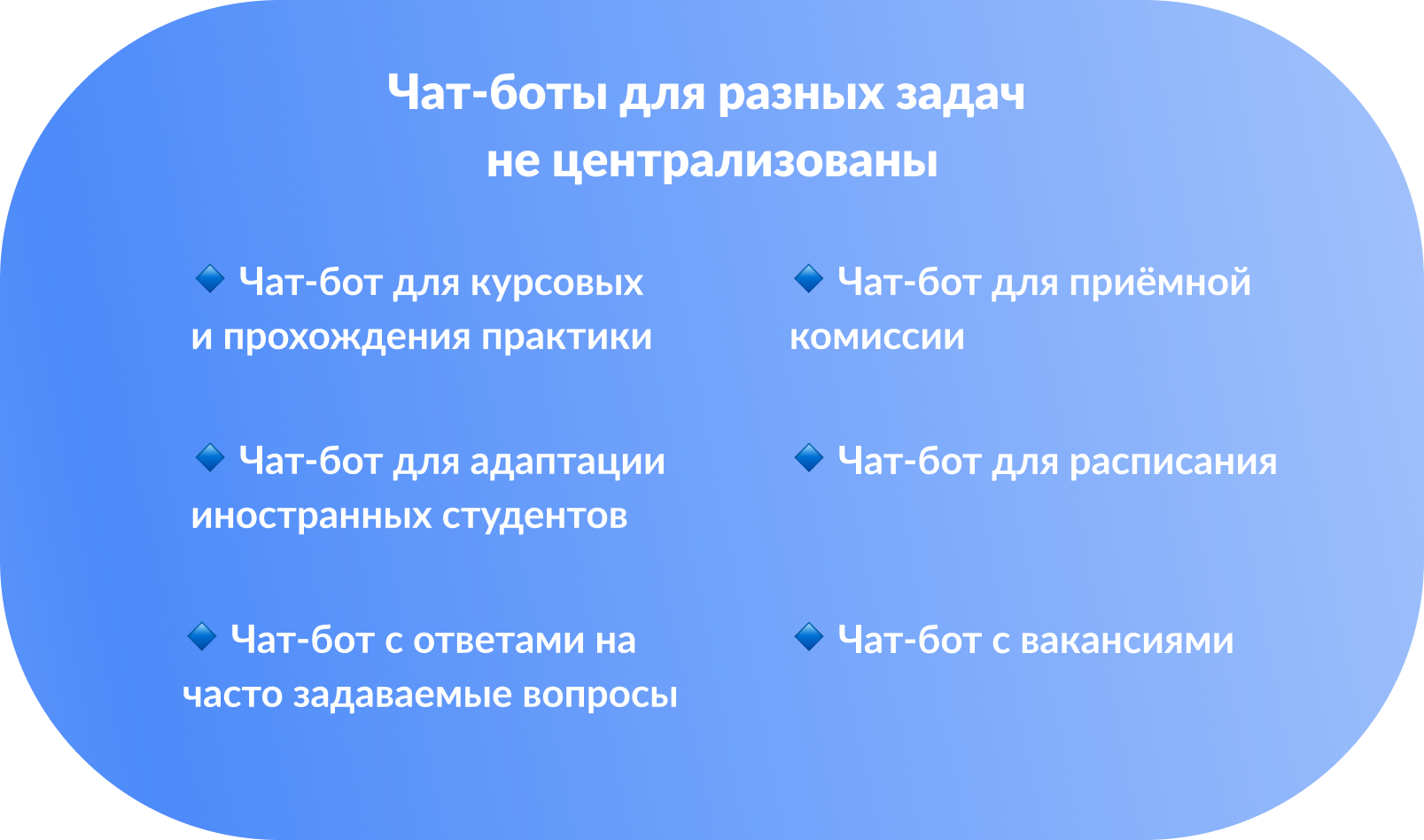 Чат-боты в вузах. 5 кейсов, как боты решают проблемы в учебных заведениях |  Creonit